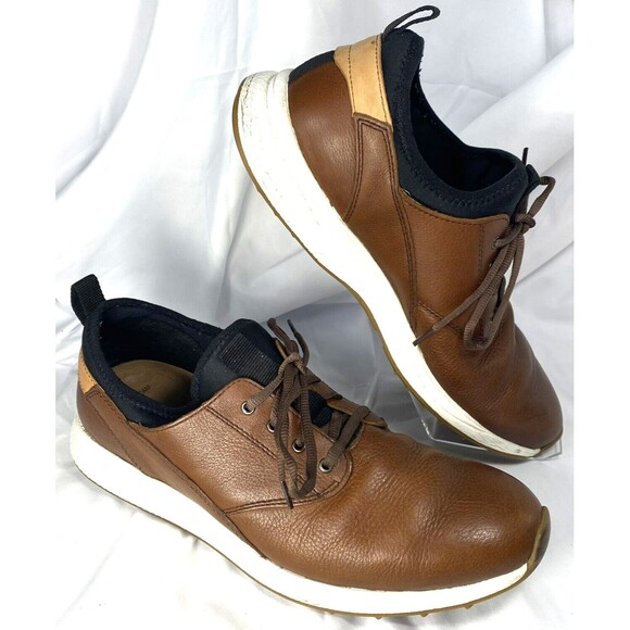 Johnston & Murphy Other - Johnston & Murphy K18 Memory Foam Brown Leather Sneaker Men's Size 11.5 M